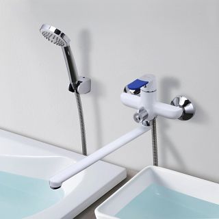 Смеситель для ванны и душа Frap F2234 хром белый